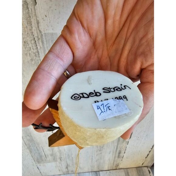 Deb strain Snowman star rejoice 1999 ornament Xmas tree decor - Picture 7 of 7